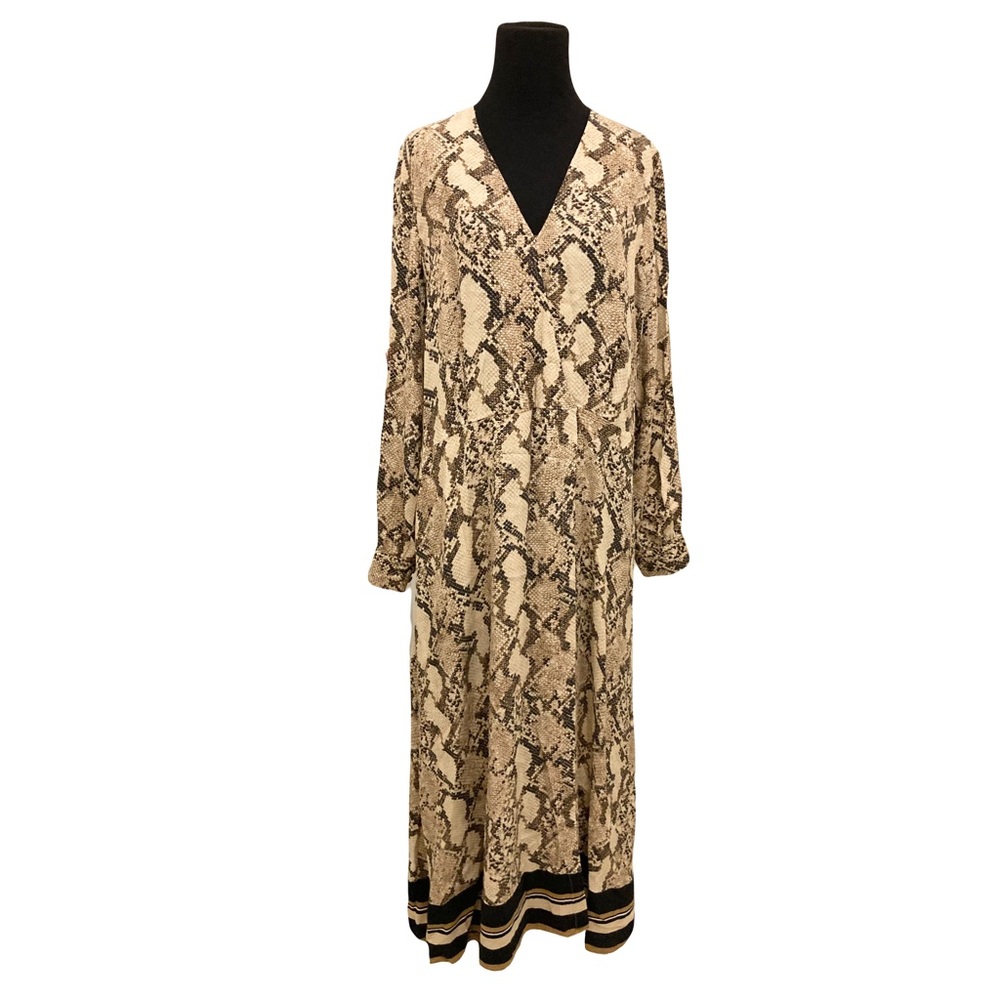H&M Viscose Snakeskin Pattern Tunic Dress